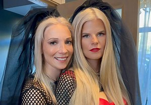 Apprecējušās pašmāju fitnesa skaistules Sendija un Danute