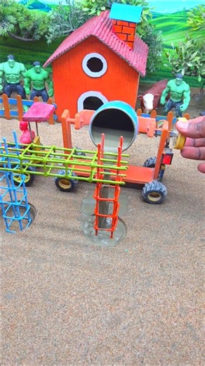 😱 Real Working DIY Machine Making Cement Pillar | Diy Mini Tractor Video #shorts #youtubeshorts