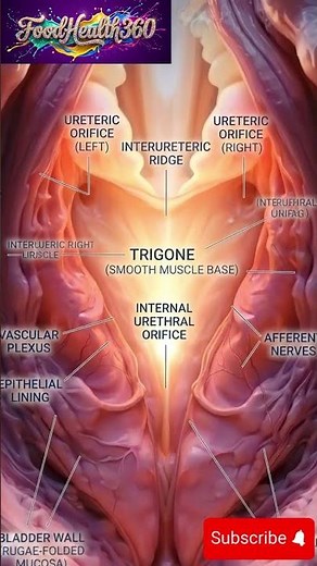 Bladder Trigone Anatomy Explained in 3D | Inside the Urinary Bladder #Shorts