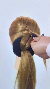 Easy Low Bun Tutorial #hairstyle #bunhairstyle #foryou #shorts #fyp #hairtutorial