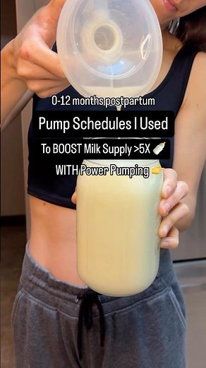 🍼 Need a pump schedule that works to increase milk supply, is flexible AND includes power pumping?!