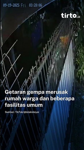 TIRTO DAILY-Detik-detik Gempa Magnitudo 6,6 Guncang Nabire Papua #tirtodaily