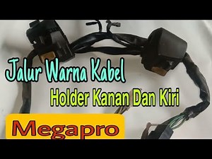 Right and Left Holder Cable Color Lines Megapro Primus @asmchannel1505