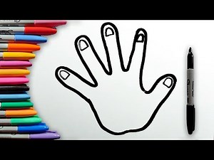 How to Color Hand Rainbow Step by Step Easy Coloring pages for Kids and Beginners
