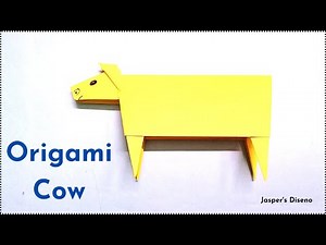 Origami Cow | Paper Cow | Easy to make DIY at Home | Paper Crafts | Step-By-Step Tutorial