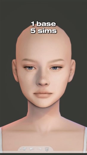 1 base, 5 sims 🖐🏼 #shorts #sims4