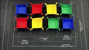 Napzy Puzzle Mat Rollup Puzzle Mats for Jigsaw Puzzles Storage Matt Roll Up Board Saver with 8 Sorting Trays 1 Drawstring Bag Jigsaws Table for Up to 1500PCS