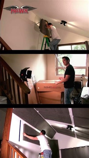 Before and After Sound Absorption Panels - Dramatic Results! #acoustictreatment #homestudio
