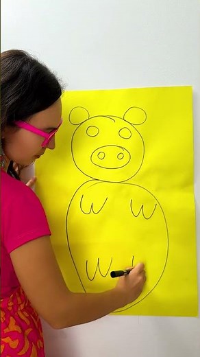 Foot Drawing Challenge! 👣 Let’s Draw a Piggy 🐷🎨