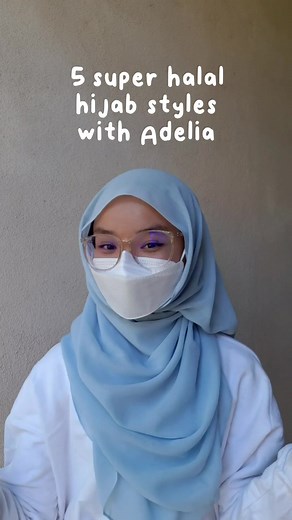 Daily Hijab Styles with Glasses Tutorial