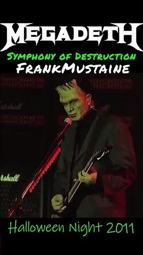 FrankMustaine 🎃 Megadeth - Symphony of Destruction LIVE Halloween 2011 🎸