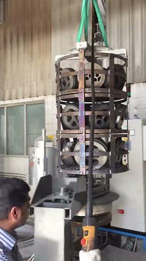 Gas Nitriding Furnace in operation