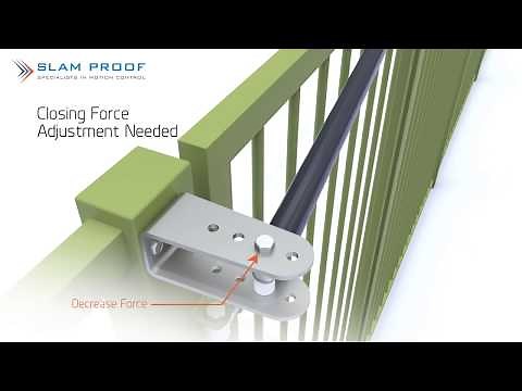 SlamProof Adjustable Speed Gate Closer Installation