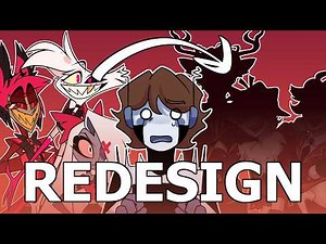 redesigning EVERY HAZBIN HOTEL CHARACTER (speedpaint + commentary + rewrite)