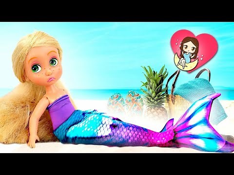 Baby Rapunzel Becomes A Mermaid | Disney Princesses