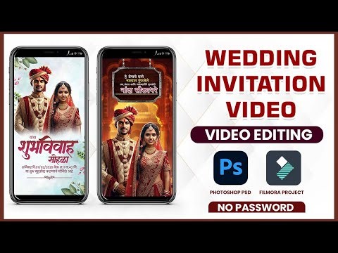 Wedding Card Video Editing Filmora Mein | Filmora Project