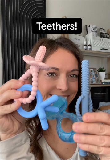 ✨Teething isn’t just a phase! It’s a crucial early step in your baby’s growth and development! ✨Teethers support healthy oral and airway development, help develop motor skills, help satisfy oral sensory needs, and help prep baby for successful self feeding! ✨Every chomp builds strength, coordination, confidence, and comfort! #teether #moms #baby #growth #feeding