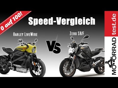 Vergleich Beschleunigung Zero SRF vs LiveWire | Wer ist schneller von 0 auf 100 km/h?