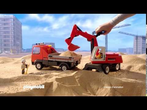 PLAYMOBIL - Le camion de chantier et le tractopelle (Français)