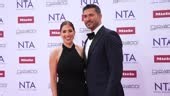 Rebecca Mason and Rav Wilding attend the NTA's 2025 at The O2 Arena...