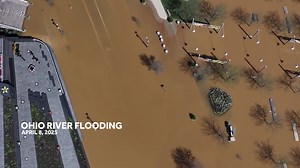 26K views · 238 reactions | Drone video captures the latest look at the Ohio River Tuesday as water levels begin to recede. | WLWT | Facebook
