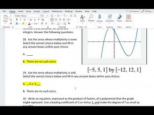 Section 3.2 Video: Multiplicity Practice Problem 3