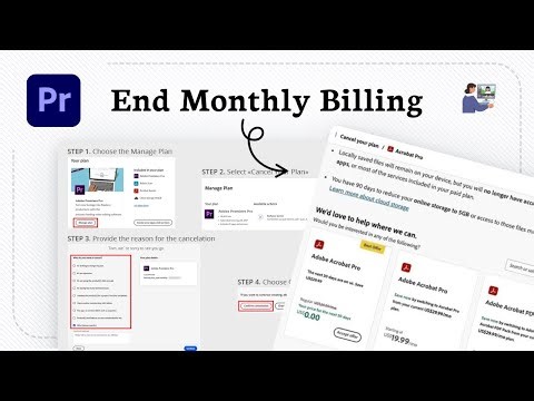 How to cancel Adobe Premiere Pro (Account Close)