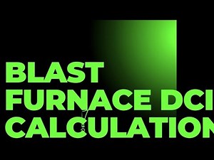 BLAST FURNACE DCI (DEADMAN CLEANLINESS INDEX) CALCULATION