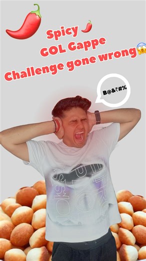 Spicy Pani Puri challenge gone wrong 😱🌶️🔥 #shorts #foodchallenge #spicyfood