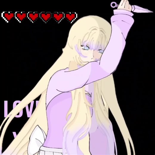 The tweening is a bit bad I'm still learning! #trend #Aishite #Miko #oldtrend #tweeninganimation