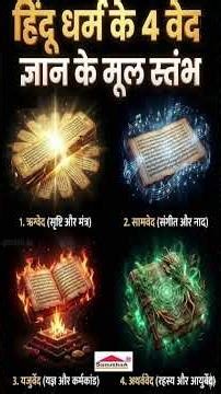 4 Vedas Explained | हिंदू धर्म के 4 वेद | ऋग्वेद, सामवेद, यजुर्वेद, अथर्ववेद | ज्ञान के मूल स्तंभ