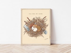 Cute Mice Hugging Print, Whimsical Animal Illustration, Nursery Decor (digital Download) - Etsy Canada