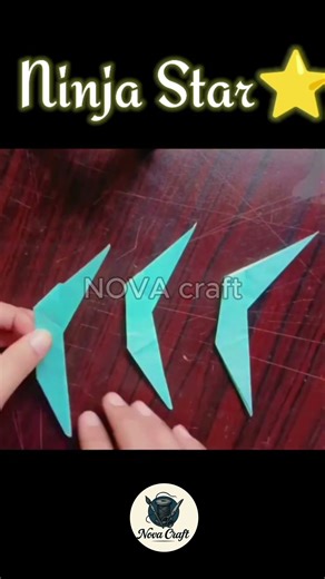 Super Fast Ninja Star Craft | Crafting Ideas 2025 #ninja #ninjastars #craft #shorts