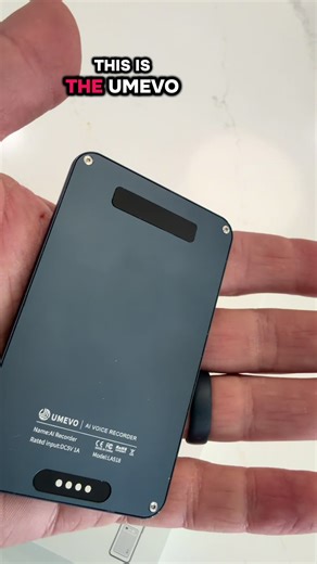 🎙️ UMEVO Note Plus – Magnetic AI-Powered Voice Recorder Never miss a word again. The UMEVO Note Plus is a slim, magnetic voice recorder that sticks right where you need it and uses AI transcription smart summaries to turn recordings into clean, readable notes—automatically. Perfect for meetings, lectures, interviews, or quick brain dumps on the go. 🔥 Key Highlights \t•\tMagnetic Design – Snaps onto desks, whiteboards, laptops, or metal surfaces \t•\tAI Transcription – Converts voice to text au