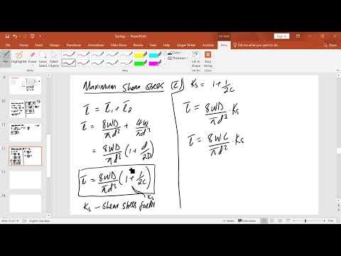 Machine Design. Spring Analysis Part 2
