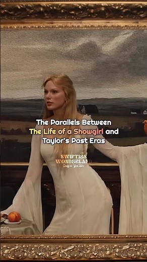 The Parallel between The Life Of A SHOWGIRL and Taylor's past eras ❤️‍🔥 | #taylorswift #shorts