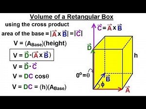 Calculus 3: Vector Calculus in 3-D (28 of 35) Volume of a Rectangular Box
