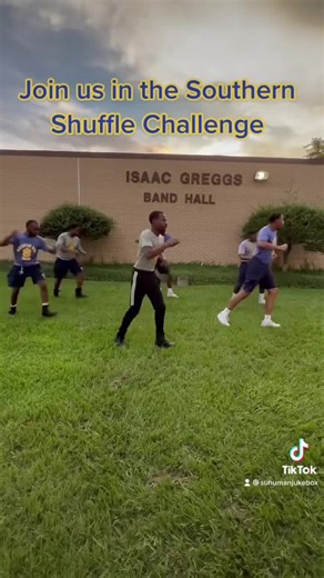 Join the Human Jukebox in the SU Shuffle Challenge! Post your best shuffle in the comment section and follow us on TikTok @suhumanjukebox #SUShuffle #HumanJukebox | Southern University Marching Band
