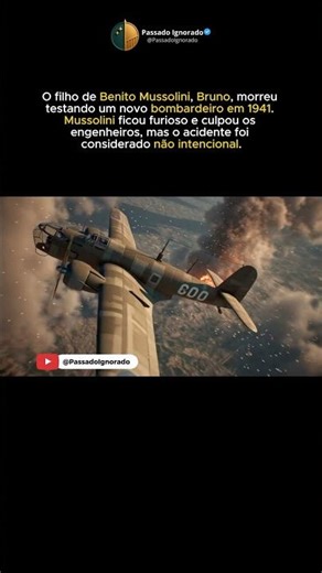 a QUEDA de Bruno, filho Mussolini #shorts