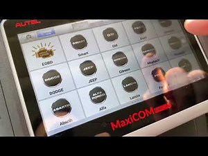 Read out car OBD2 error codes (MaxiCom) Read out and delete vehicle error memory Fiat Ducato inst...