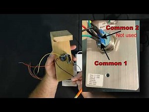 Keypad electromagnetic lock wiring tutorial