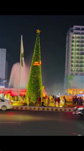 Christmas Tree Installation at Liberty Chowk, Lahore