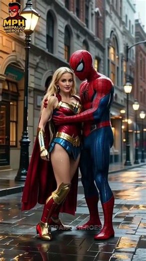 Spider-Man & Wonder Woman Hug Scene — Multiverse Moment! | MrPaijo Heroes