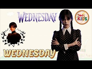 How To Draw Wednesday Addams EASY Tutorial