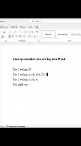 Cách tạo checkbox trong Word #tinhocvanphong #word #Excel #exceltips #sachtinhocvanphong | Kỹ Năng Tin Học Văn Phòng