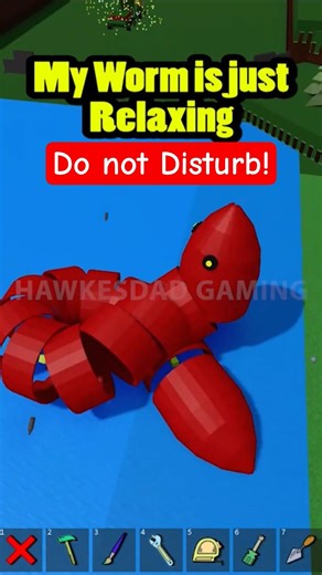 Roblox Build a Boat for Treasure Worm is Relaxing but Tank shoots Spring Shell! #babft #roblox