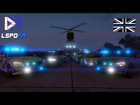 UK POLICE & EMERGENCY VEHICLES | 50+ Vehicle Fleet in GTA 5 (Mods)