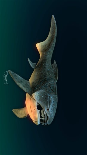 Dunkleosteus...3d turntable render... . . . . . #dunkleosteus #prehistoric #jurassicpark #jurassicworld #marinedrive #underwater #thalassophobia #deepsea #creature #creaturedesign #art #animation #vfx #vfxartist #cgi #maya #zbrush #blender #fish | Vikas Vikas C