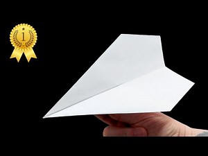 How to Make a Paper Airplane with A4 Paper That Flies 1000+ Feet – World Record Design!
