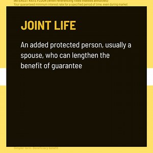 Do you know what “joint life” means? Our Annuities Language Glossary was developed to help you understand the terms you may hear from your financial professional. Discover more similar terms: https://www.protectedincome.org/annuities-language-glossary/?utm_source=facebook&utm_medium=organic_social&utm_campaign=consumer&utm_content=lal_cons_glossary | Alliance for Lifetime Income | Facebook